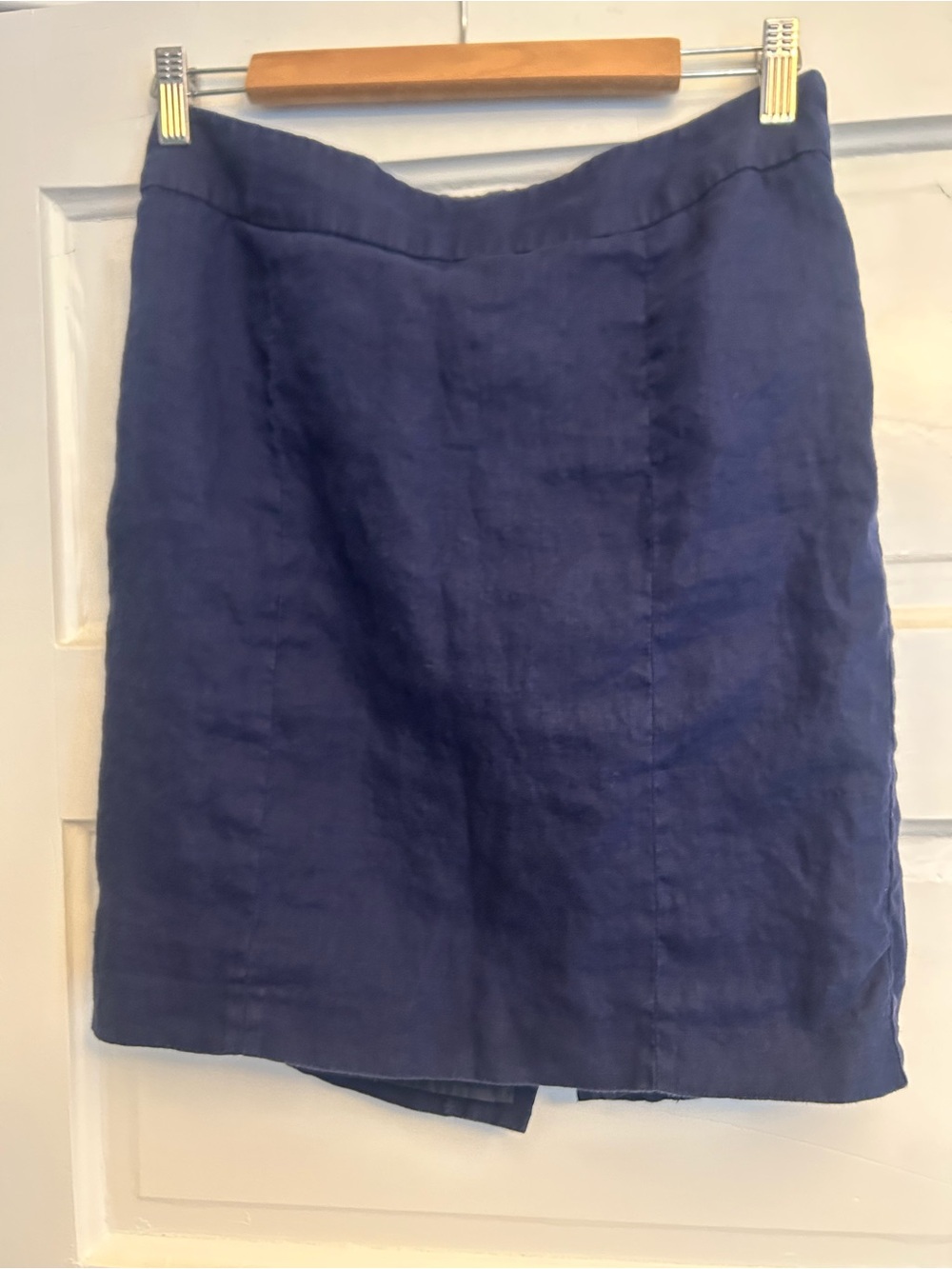 RW&CO. Navy Blue Linen Mini Skirt